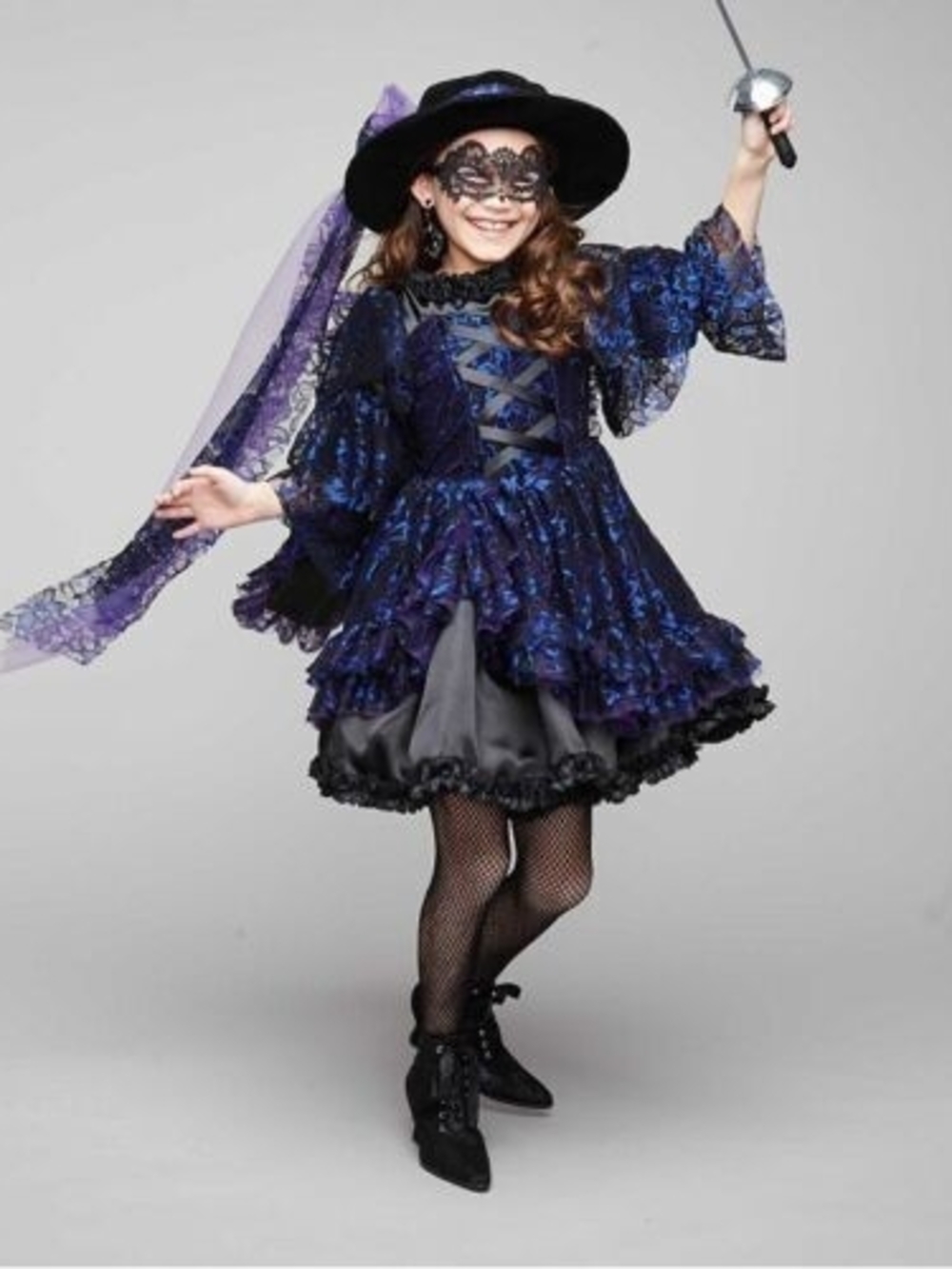 Chasing Fireflies Girls Size 10 Midnight Bandida Zorro Costume Set